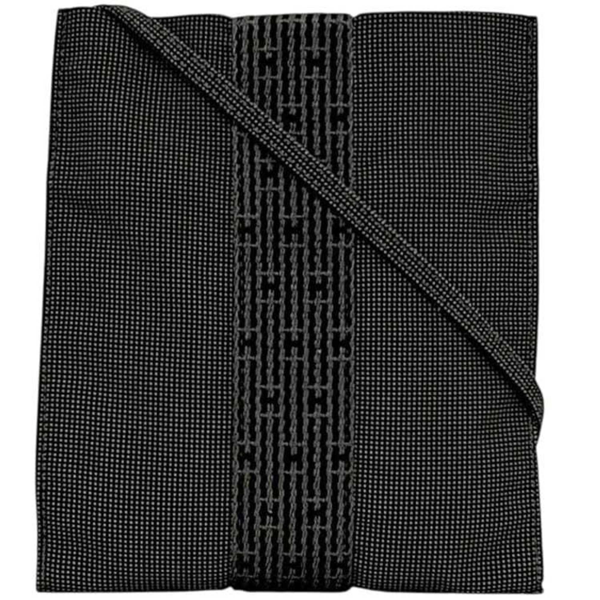 Hermes Hermès Air Pochette Shoulder Bag ec-24507 Gray Line Canvas HERMES Crossbody for Men and Women Size ONE SIZE - 2 Thumbnail