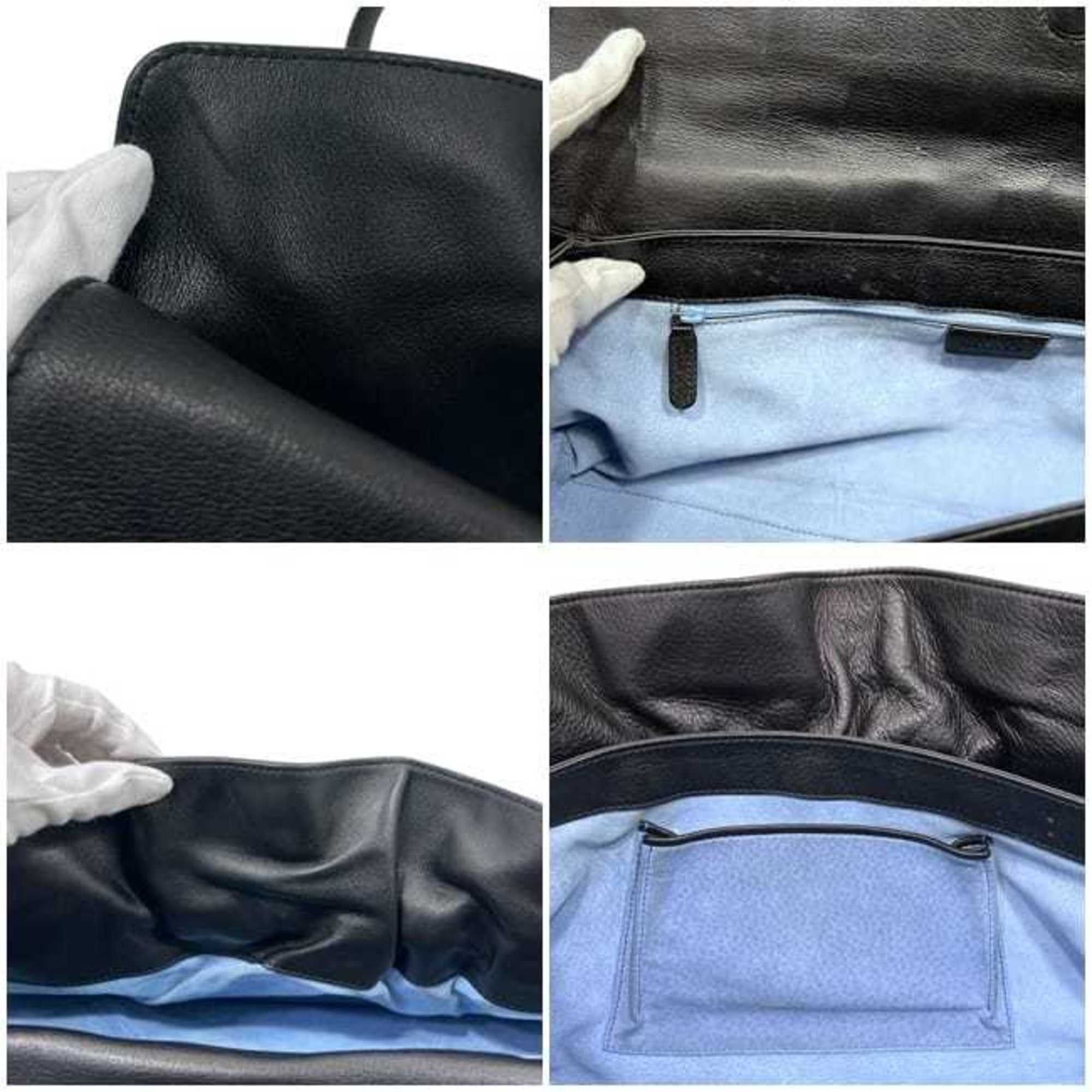 Bvlgari Bvlgari Twist Tote Bag f-24514 Black SAP CODE 23780 Leather BVLGARI Metal Fittings Soft Size ONE SIZE - 5 Thumbnail