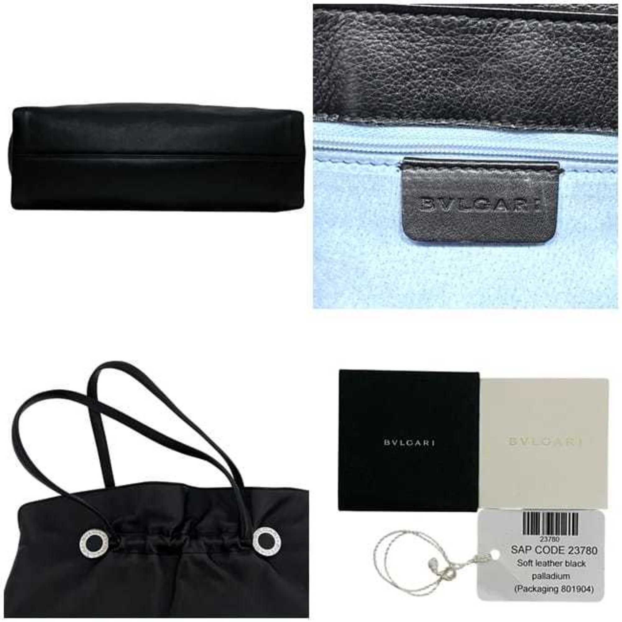 Bvlgari Bvlgari Twist Tote Bag f-24514 Black SAP CODE 23780 Leather BVLGARI Metal Fittings Soft Size ONE SIZE - 4 Thumbnail