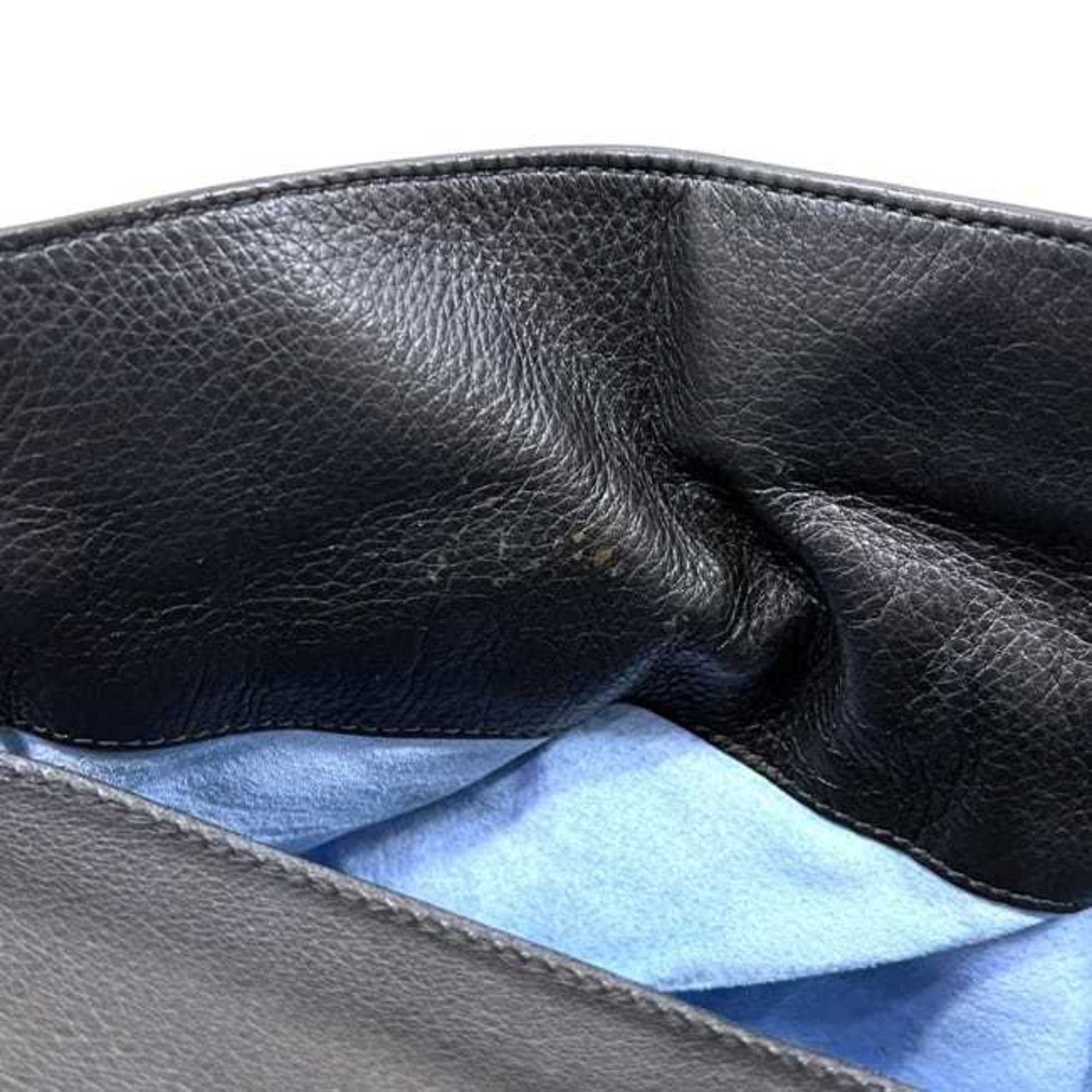 Bvlgari Bvlgari Twist Tote Bag f-24514 Black SAP CODE 23780 Leather BVLGARI Metal Fittings Soft Size ONE SIZE - 10 Thumbnail