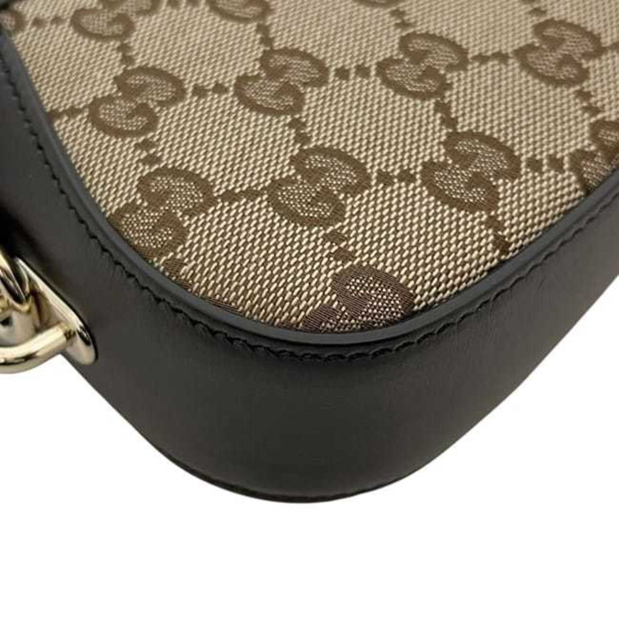 Gucci Gucci Moonside Shoulder Bag f-24565 Beige Brown GG Canvas Sherry 786015 Unused Leather 525040 GUCCI Women's Size ONE SIZE - 7 Thumbnail