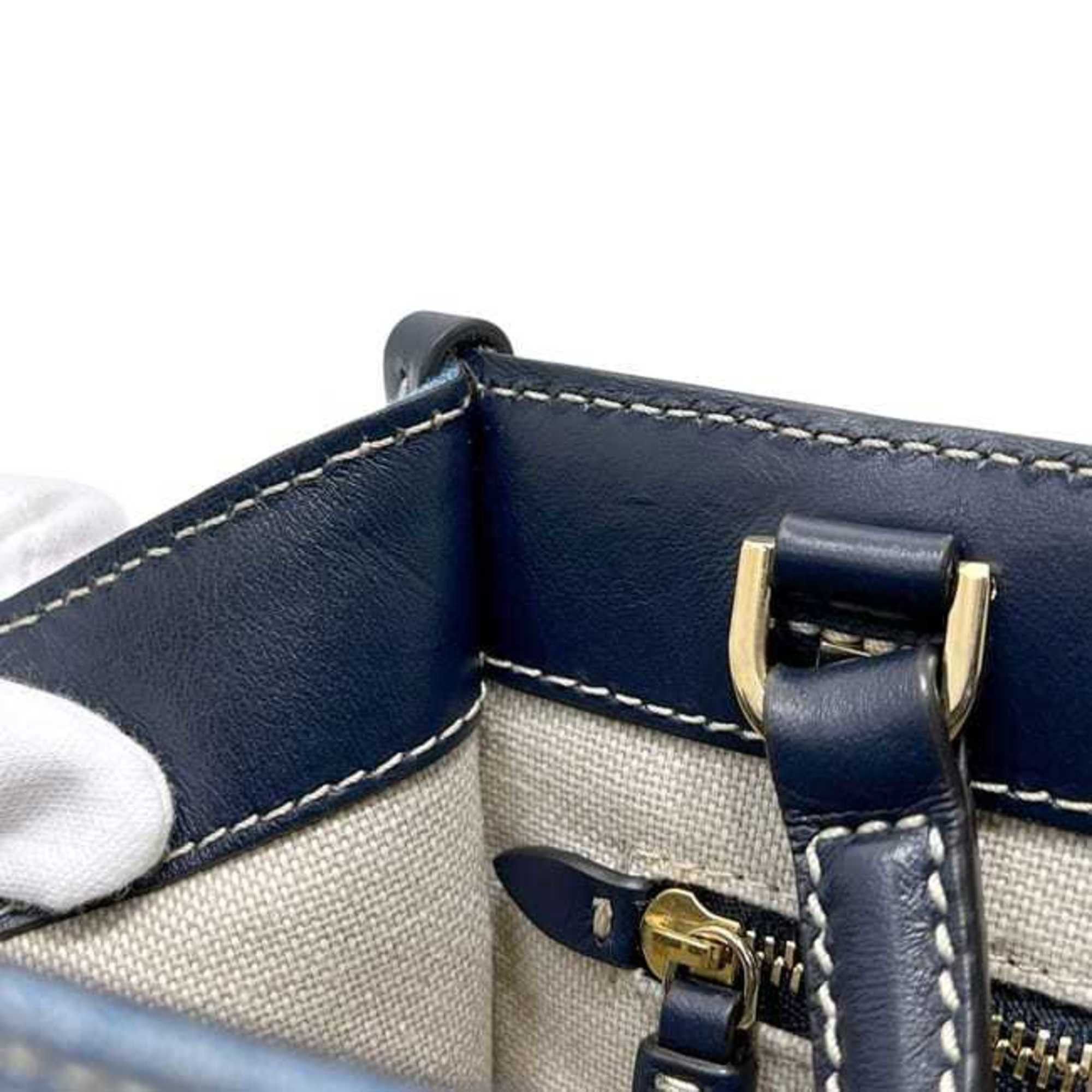 Jimmy Choo Jimmy Choo 2-way bag f-24513 denim blue navy JI1630AW001266 washed leather 55SG JIMMY CHOO handbag crossbody shoulder embroidered women's Size ONE SIZE - 7 Thumbnail