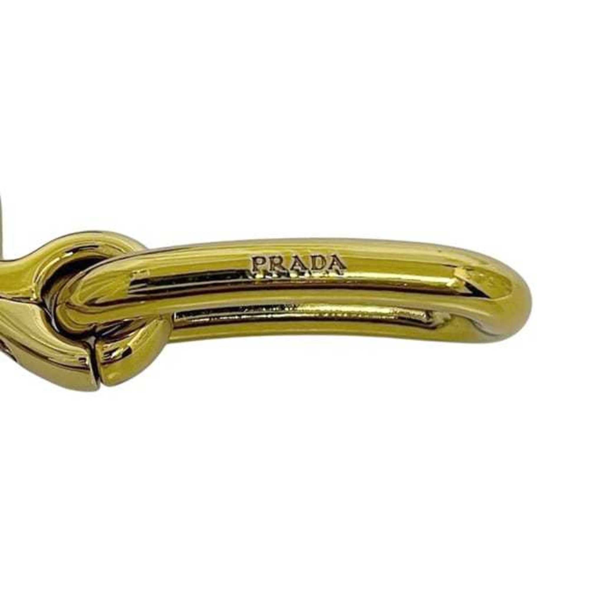 Prada Prada neck strap ec-24485 Black Yellow COLORI VARI 9Y0WM7 Unused nylon and Saffiano leather strap, two-tone black, for men women Size ONE SIZE - 9 Thumbnail