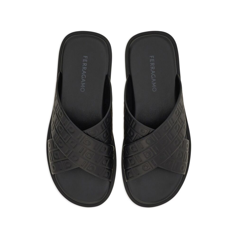Salvatore Ferragamo Ferragamo BLACK Sandals Size US 11 / EU 44 - 4 Thumbnail