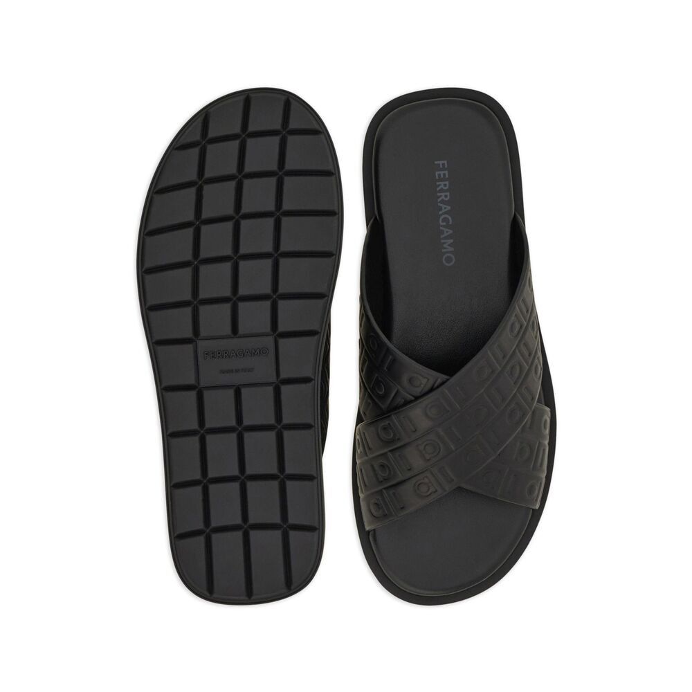 Salvatore Ferragamo Ferragamo BLACK Sandals Size US 8 / EU 41 - 2 Thumbnail