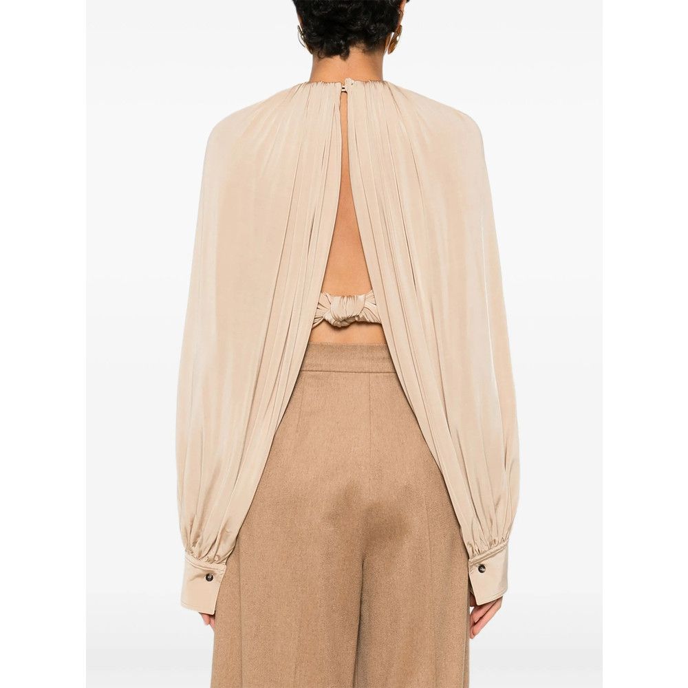 Salvatore Ferragamo Ferragamo NEUTRALS Tops - Blouses Size XS / US 0-2 / IT 36-38 - 5 Thumbnail
