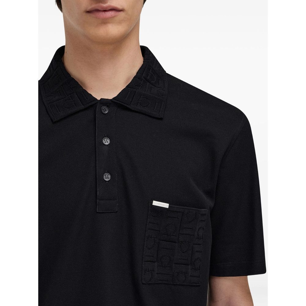 Salvatore Ferragamo Ferragamo BLACK Polo Shirts Size US M / EU 48-50 / 2 - 2 Thumbnail