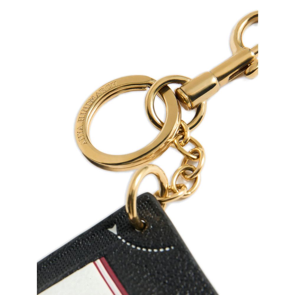 Anya Hindmarch Anya Hindmarch BLACK Keyrings & Chains Size ONE SIZE - 3 Thumbnail