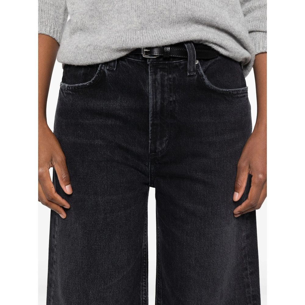 Citizens Of Humanity Citizens Of Humanity BLACK Denim - Wide-Leg Jeans Size 27" / US 4 / IT 40 - 3 Thumbnail