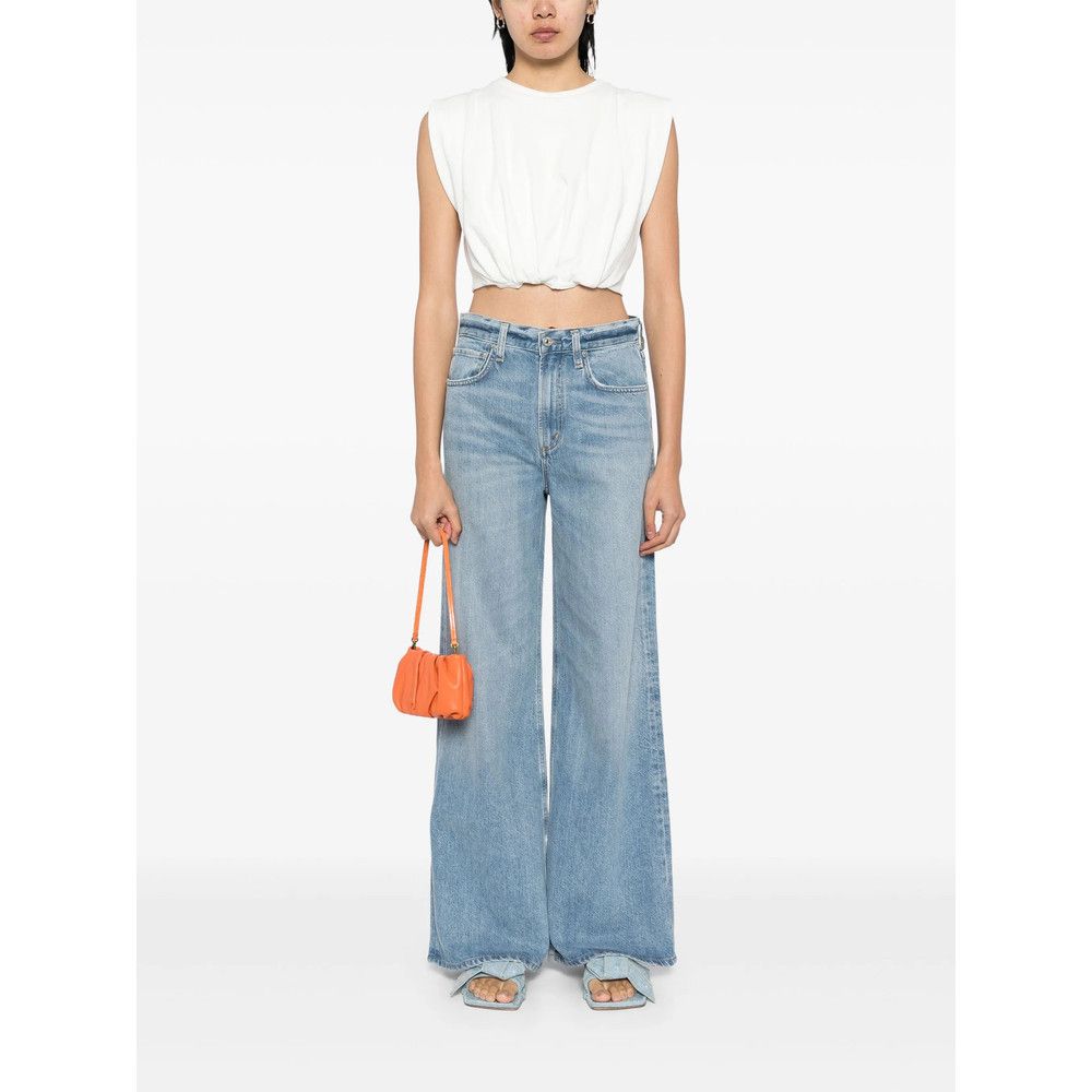 Citizens Of Humanity Citizens Of Humanity BLUE Denim - Wide-Leg Jeans Size 27" / US 4 / IT 40 - 4 Thumbnail