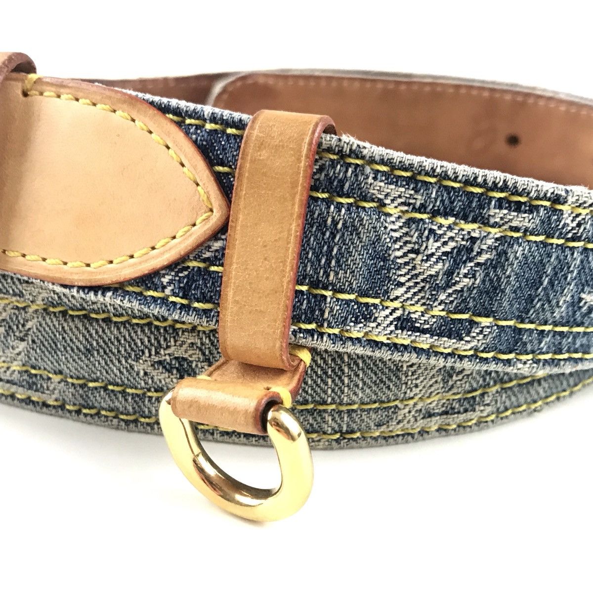 Louis Vuitton Denim Monogram Belt Size ONE SIZE - 3 Thumbnail