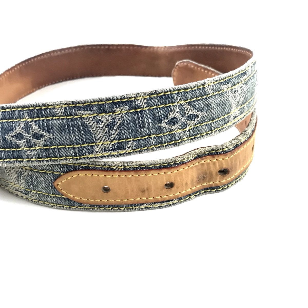 Louis Vuitton Denim Monogram Belt Size ONE SIZE - 4 Thumbnail
