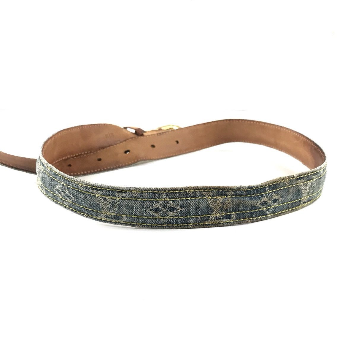 Louis Vuitton Denim Monogram Belt Size ONE SIZE - 9 Thumbnail