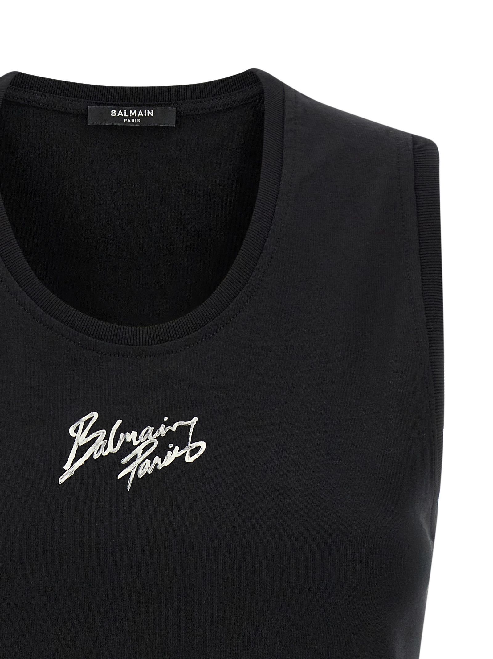 Balmain 'Balmain Paris' Print Top Size S / US 4 / IT 40 - 3 Thumbnail