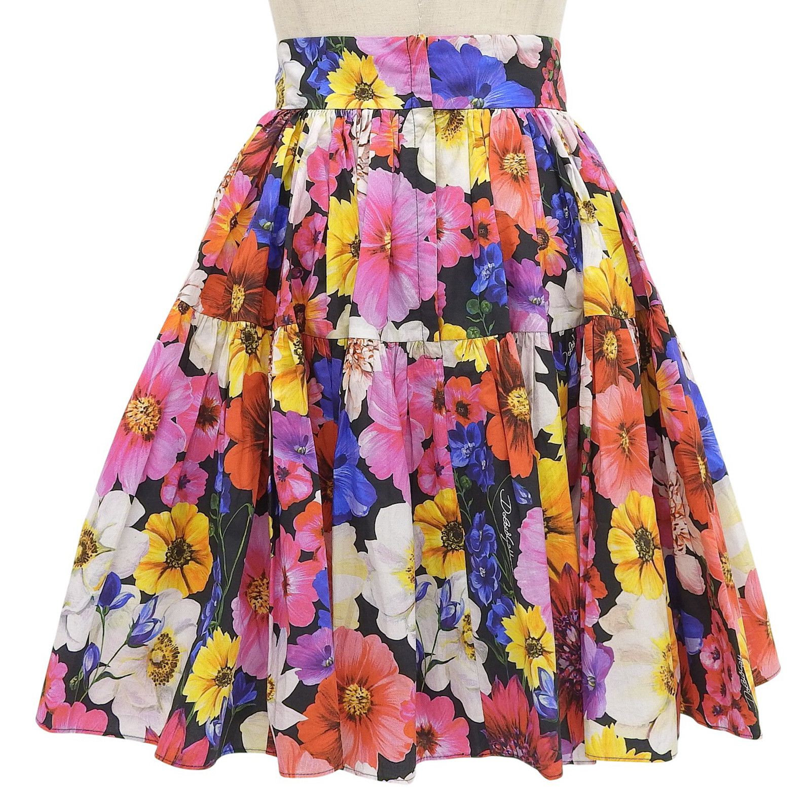 Dolce & Gabbana Dolce & Gabbana Dolce&Gabbana Floral print Skirt Cotton Skirts F4CB1T/HS5L8 DUTY FREE for USA Size ONE SIZE - 2 Thumbnail