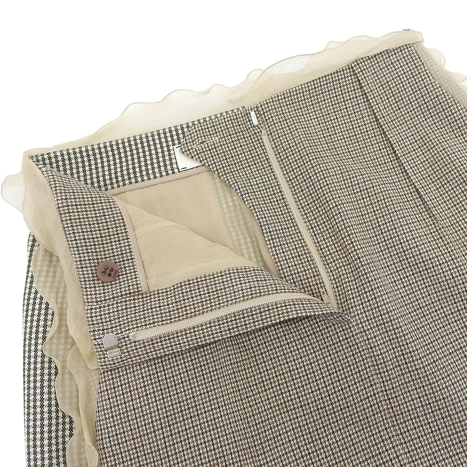 Fendi Fendi Fendi Houndstooth Wool Skirt Others Skirts FQ7416 DUTY FREE for USA Size ONE SIZE - 4 Thumbnail