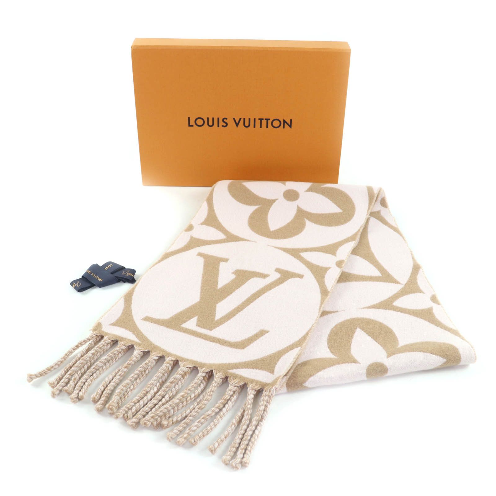 Louis Vuitton Louis Vuitton Louis Vuitton Flight Mode Wool Scarf Cotton Scarf M79213 DUTY FREE for USA Size ONE SIZE - 2 Thumbnail