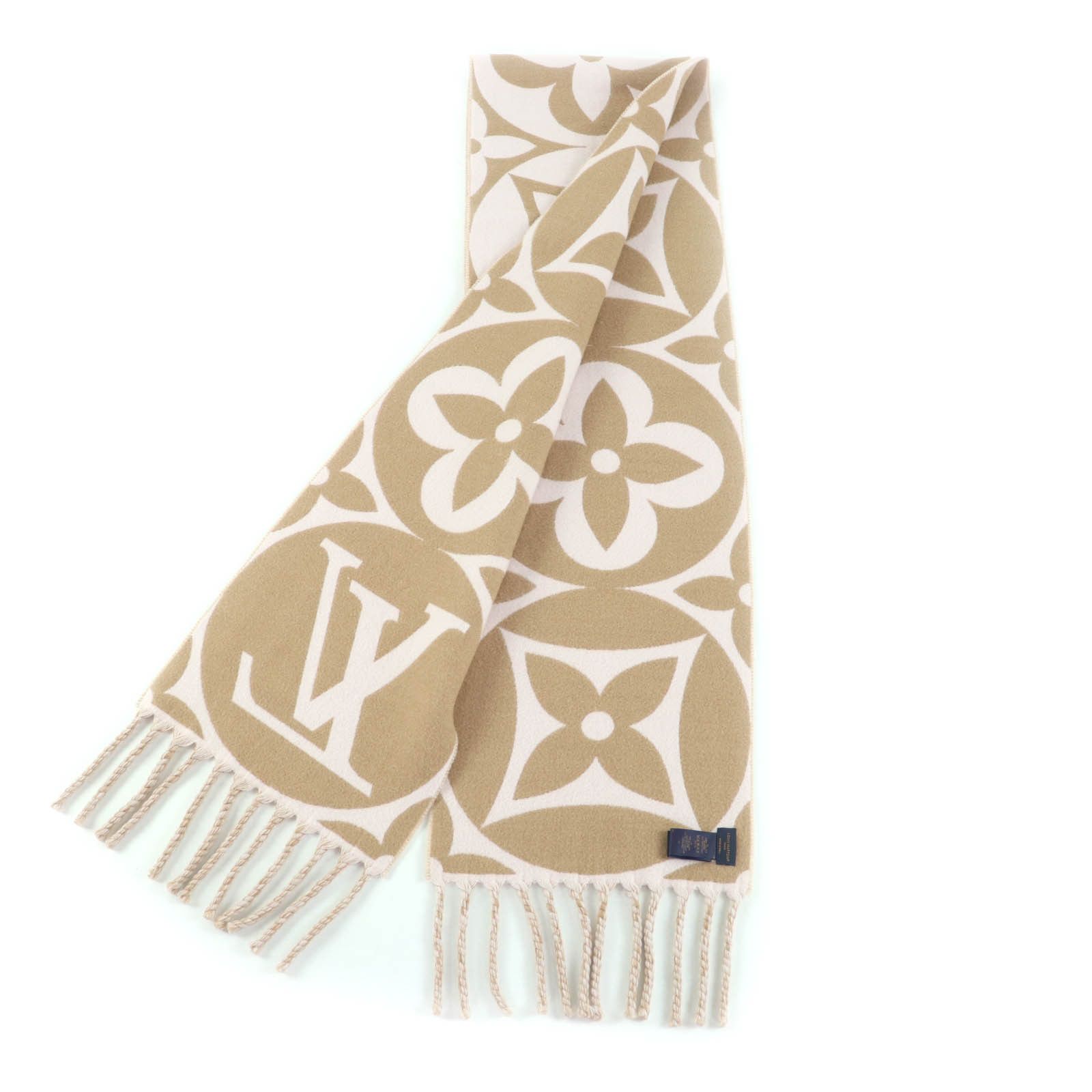 Louis Vuitton Louis Vuitton Louis Vuitton Flight Mode Wool Scarf Cotton Scarf M79213 DUTY FREE for USA Size ONE SIZE - 3 Thumbnail