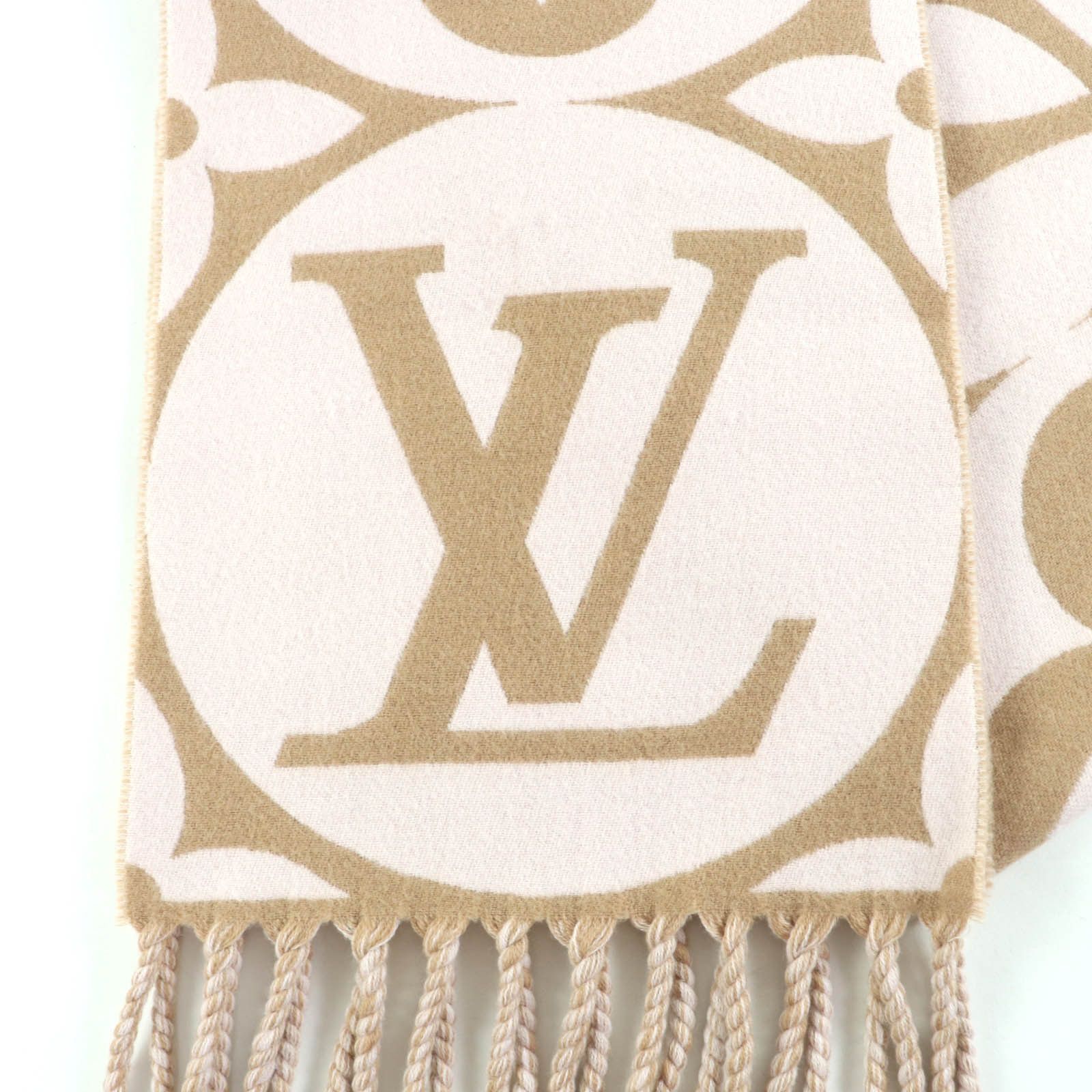 Louis Vuitton Louis Vuitton Louis Vuitton Flight Mode Wool Scarf Cotton Scarf M79213 DUTY FREE for USA Size ONE SIZE - 6 Thumbnail