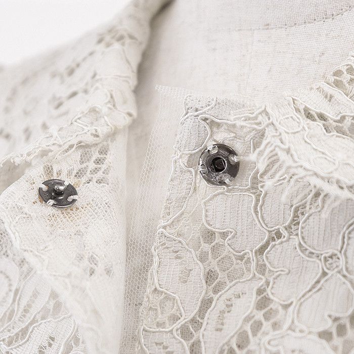 Dolce & Gabbana Dolce & Gabbana Dolce&Gabbana Floral Full Lace Cotton Blend Jacket Cotton Outerwear DUTY FREE for USA Size ONE SIZE - 3 Thumbnail