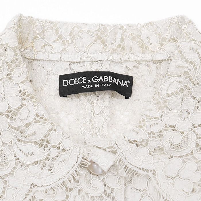 Dolce & Gabbana Dolce & Gabbana Dolce&Gabbana Floral Full Lace Cotton Blend Jacket Cotton Outerwear DUTY FREE for USA Size ONE SIZE - 11 Thumbnail