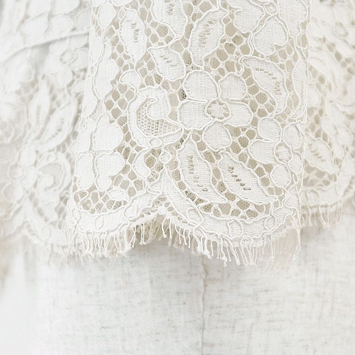 Dolce & Gabbana Dolce & Gabbana Dolce&Gabbana Floral Full Lace Cotton Blend Jacket Cotton Outerwear DUTY FREE for USA Size ONE SIZE - 5 Thumbnail