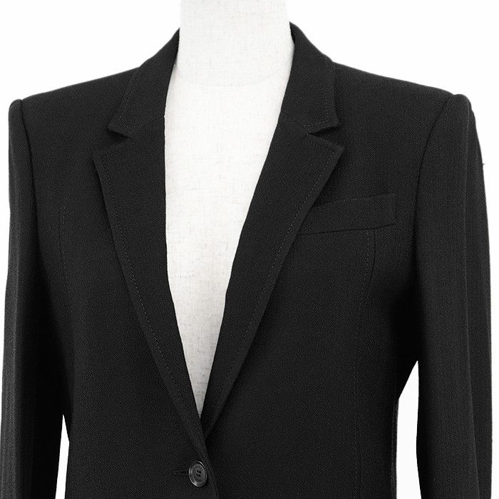 Gucci Gucci Gucci Crepe 100% Rayon Tailored Jacket Leather Outerwear DUTY FREE for USA Size ONE SIZE - 2 Thumbnail