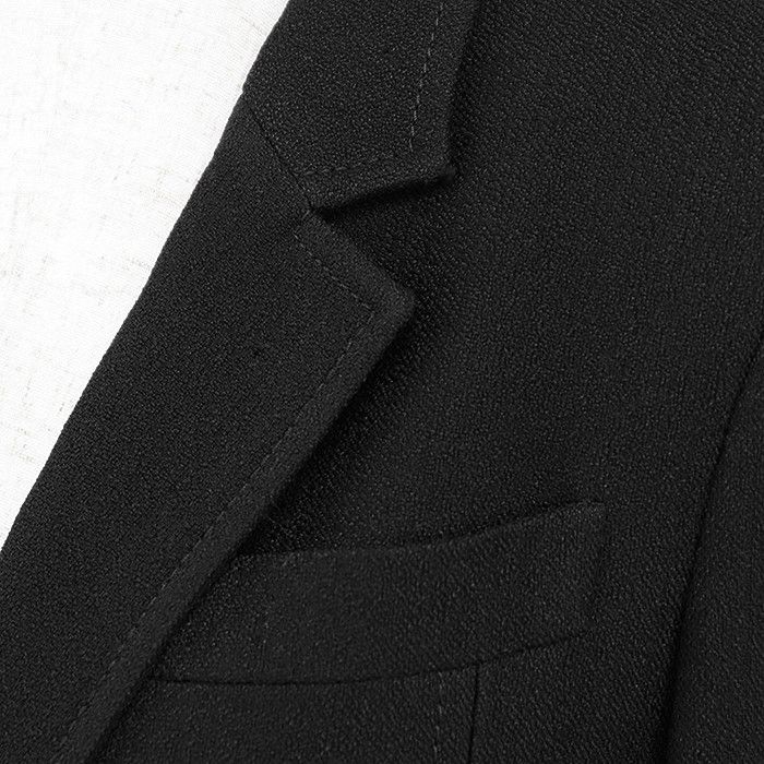 Gucci Gucci Gucci Crepe 100% Rayon Tailored Jacket Leather Outerwear DUTY FREE for USA Size ONE SIZE - 3 Thumbnail