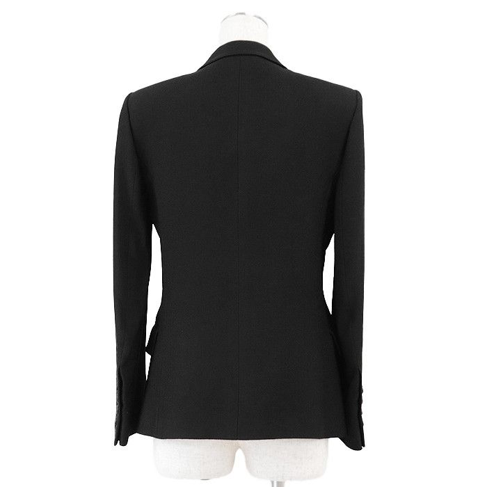 Gucci Gucci Gucci Crepe 100% Rayon Tailored Jacket Leather Outerwear DUTY FREE for USA Size ONE SIZE - 5 Thumbnail