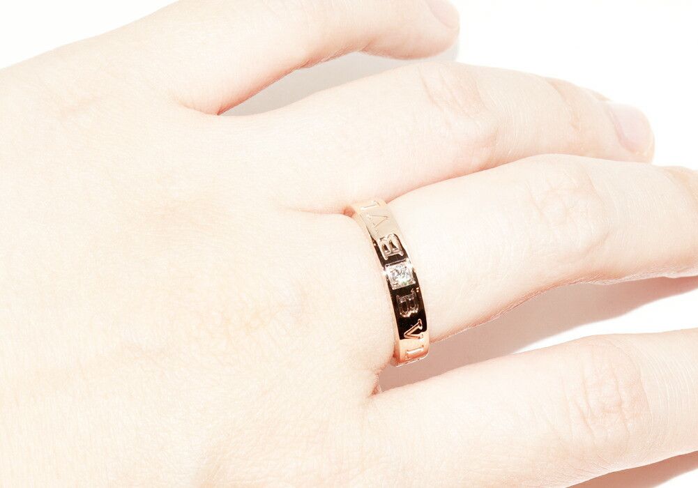 Bvlgari Bvlgari Bvlgari B.zero1 Au750 Diamond Ring Size 13.5 Leather Ring AN854185 DUTY FREE for USA Size ONE SIZE - 6 Thumbnail