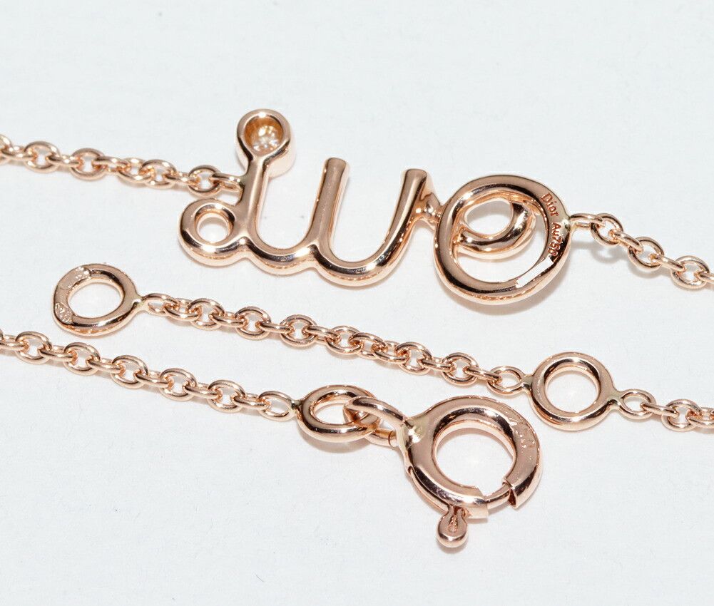 Dior Dior Dior OUI Au750 Diamond Bracelet Leather Bracelet DUTY FREE for USA Size ONE SIZE - 4 Thumbnail