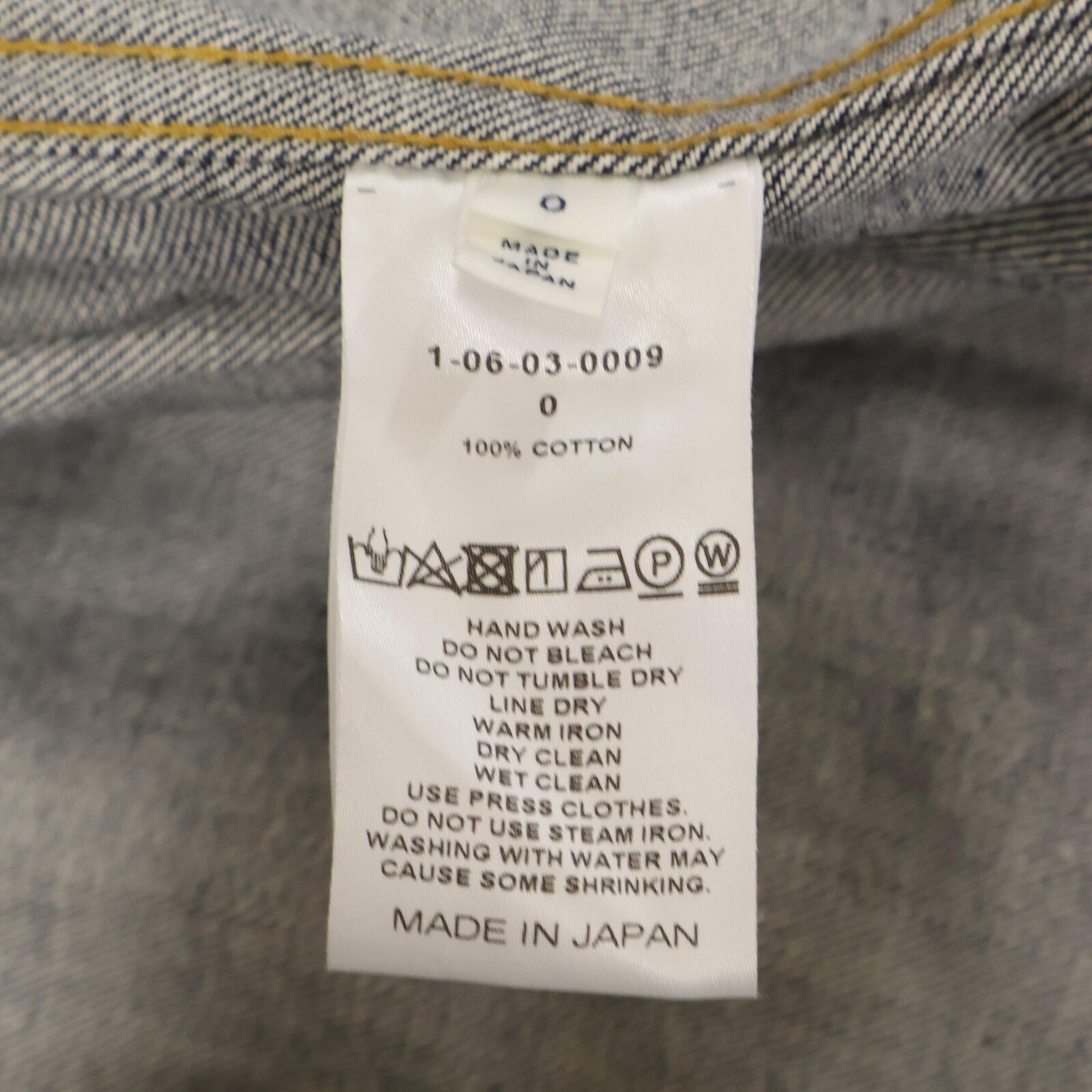 Other CYCLAS Cotton Denim Jacket Denim Outerwear DUTY FREE for USA