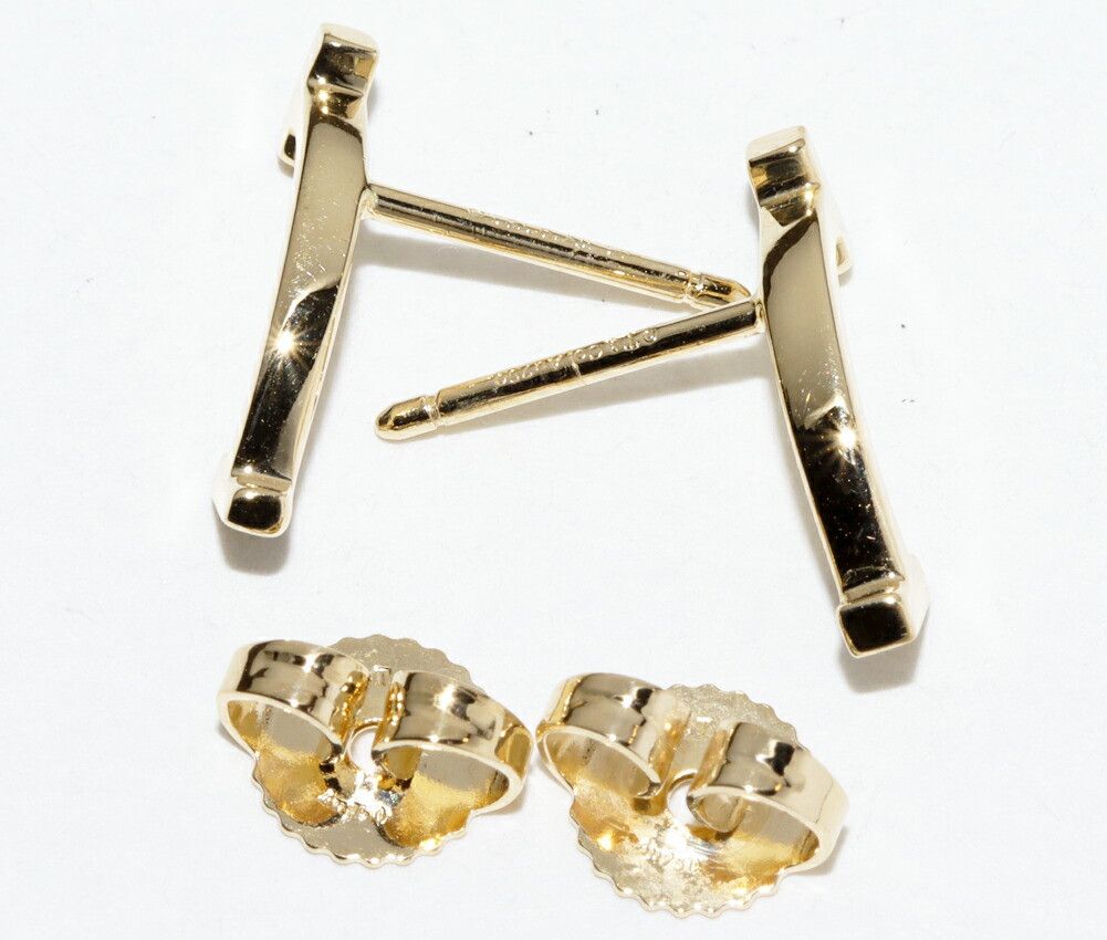 Tiffany & Co. Tiffany & Co. Tiffany T Smile Au750 Earrings Crocodile skin Earrings DUTY FREE for USA Size ONE SIZE - 4 Thumbnail