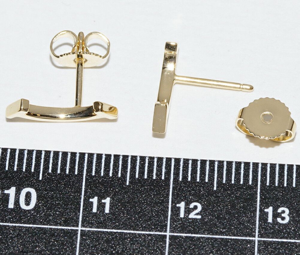 Tiffany & Co. Tiffany & Co. Tiffany T Smile Au750 Earrings Crocodile skin Earrings DUTY FREE for USA Size ONE SIZE - 3 Thumbnail