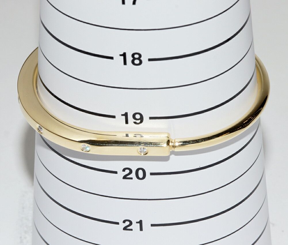Tiffany & Co. Tiffany & Co. Tiffany Lock Au750 Diamond Bracelet Crocodile skin Bangle DUTY FREE for USA Size ONE SIZE - 2 Thumbnail