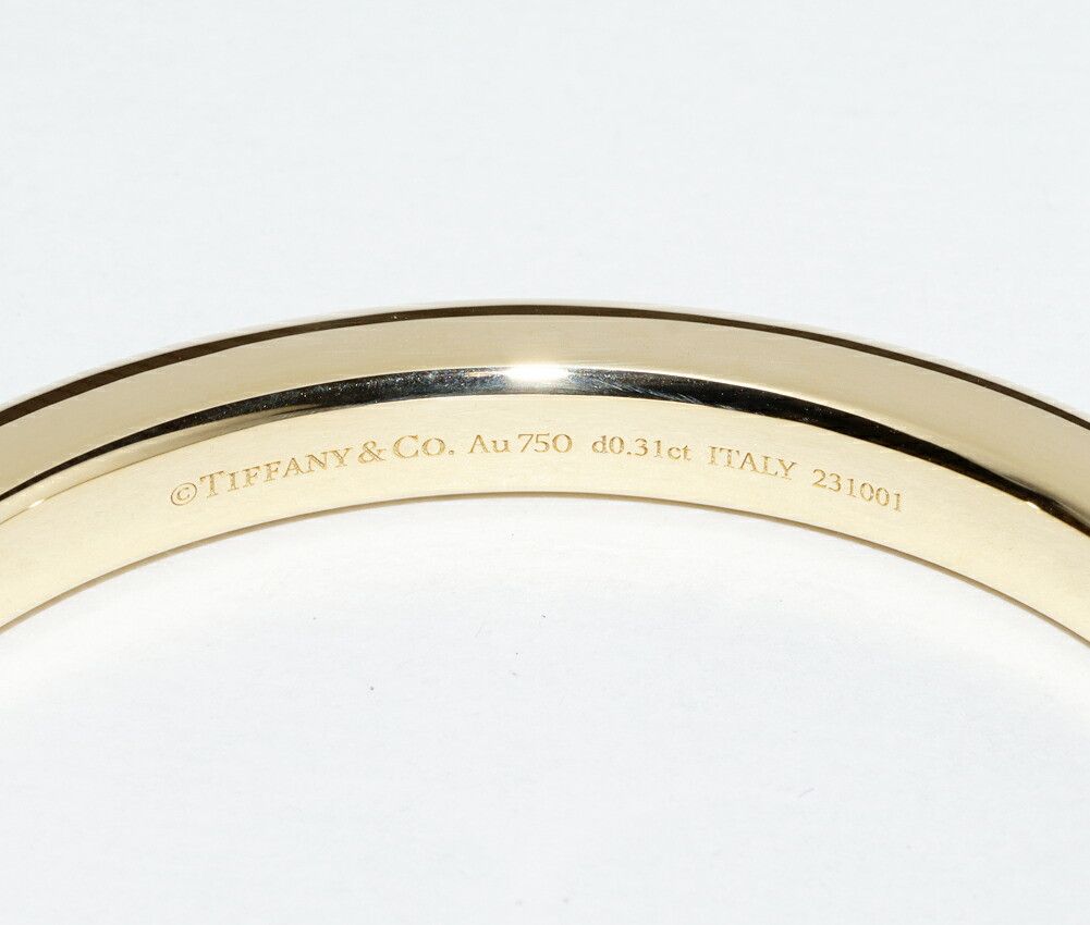Tiffany & Co. Tiffany & Co. Tiffany Lock Au750 Diamond Bracelet Crocodile skin Bangle DUTY FREE for USA Size ONE SIZE - 5 Thumbnail