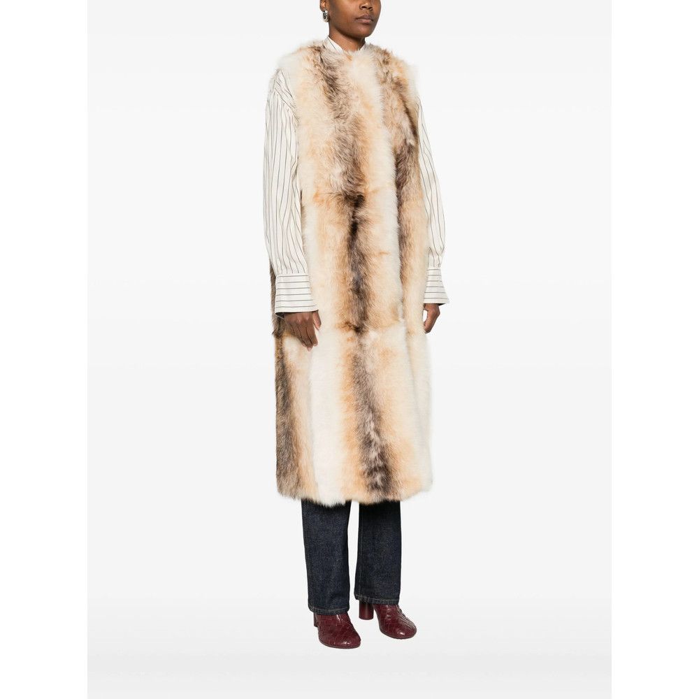 Yves Salomon Yves Salomon NEUTRALS Jackets - Waistcoat & Gilets Size S / US 4 / IT 40 - 2 Thumbnail