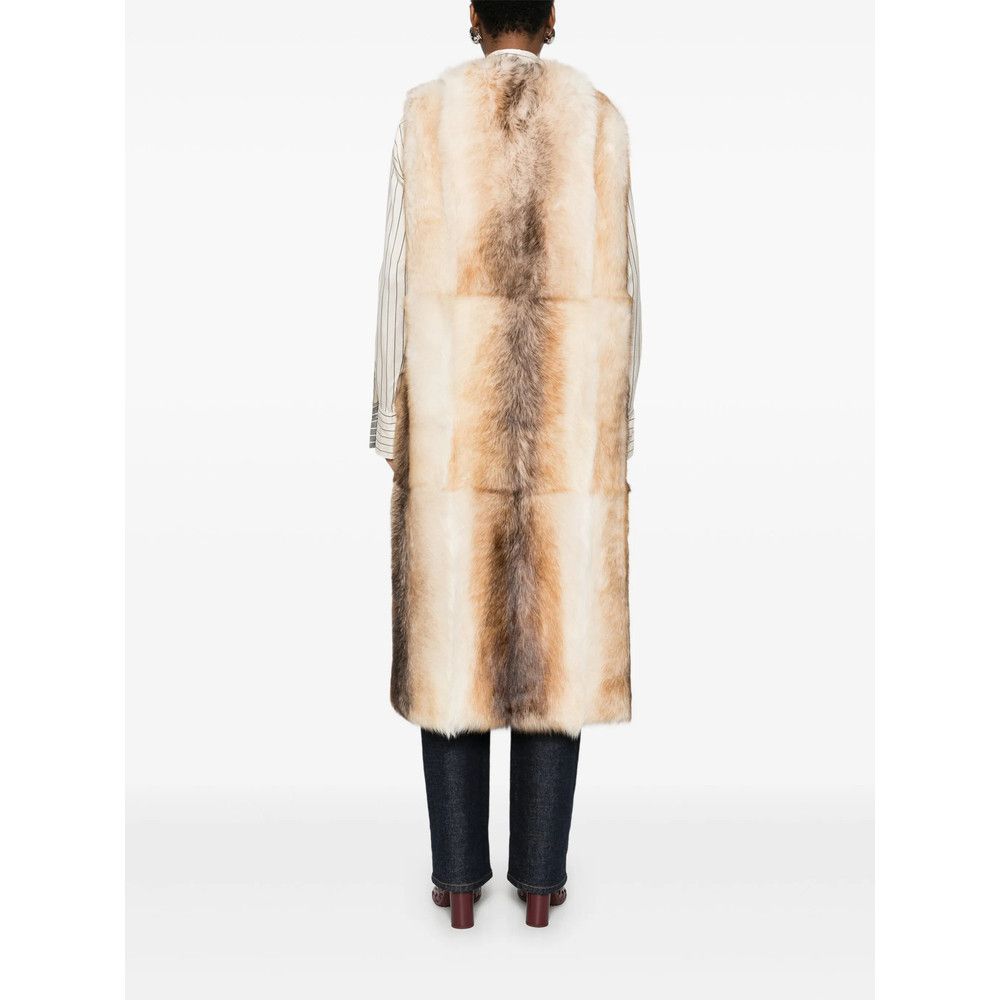 Yves Salomon Yves Salomon NEUTRALS Jackets - Waistcoat & Gilets Size S / US 4 / IT 40 - 5 Thumbnail
