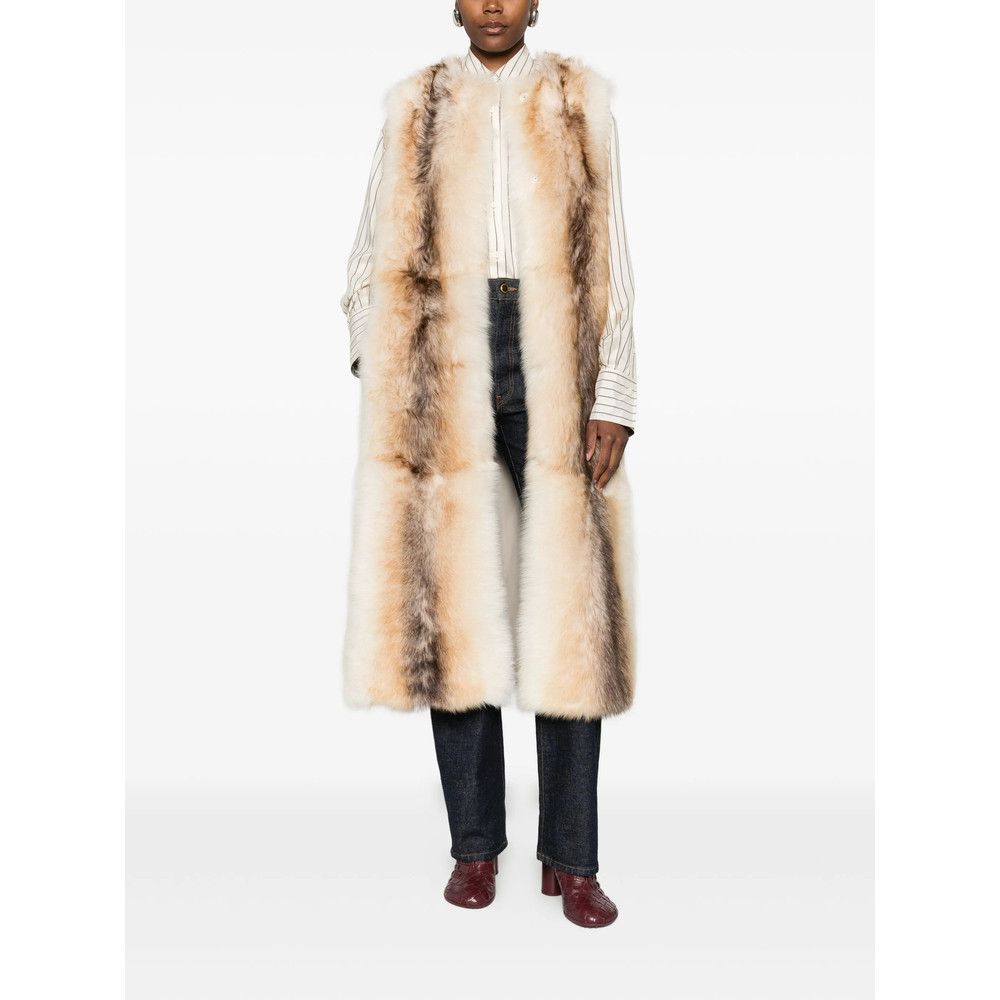 Yves Salomon Yves Salomon NEUTRALS Jackets - Waistcoat & Gilets Size S / US 4 / IT 40 - 4 Thumbnail