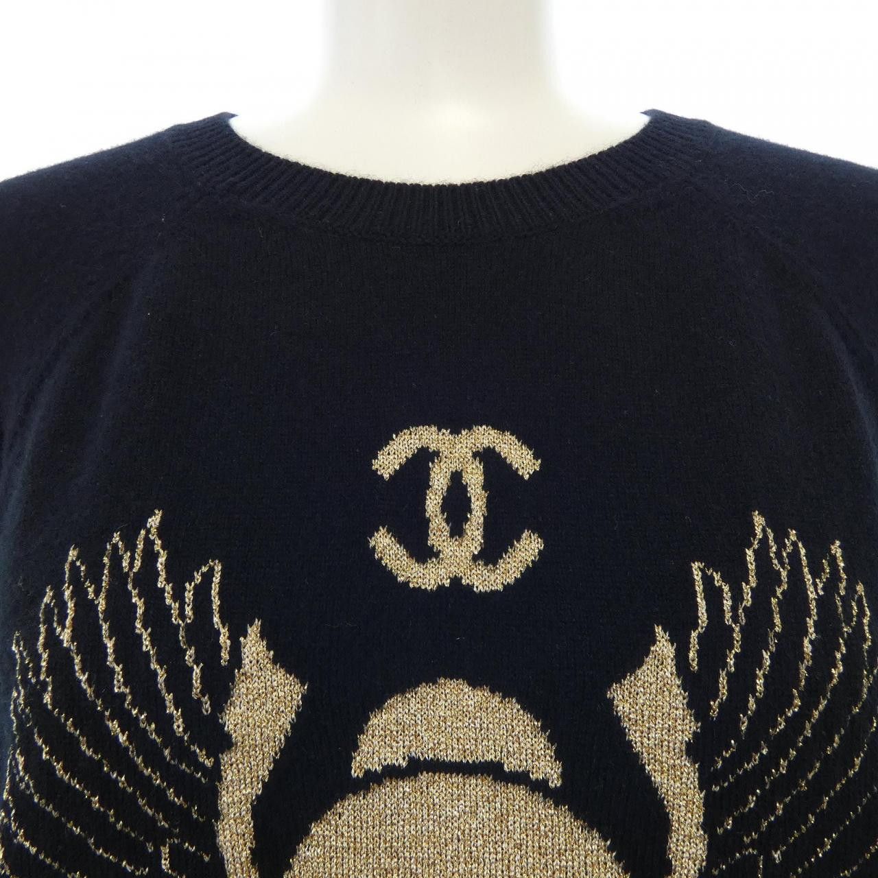 Chanel Chanel Chanel Cashmere Knit Others Tops P61660K47202 DUTY FREE for USA Size ONE SIZE - 6 Thumbnail