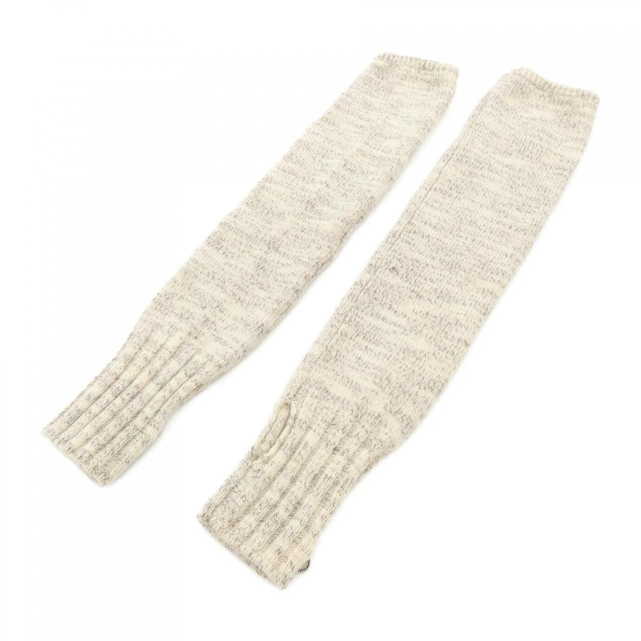 Chanel Chanel Chanel Cashmere Arm Warmer Natural Material Gloves P55374K07254 DUTY FREE for USA Size ONE SIZE - 2 Thumbnail