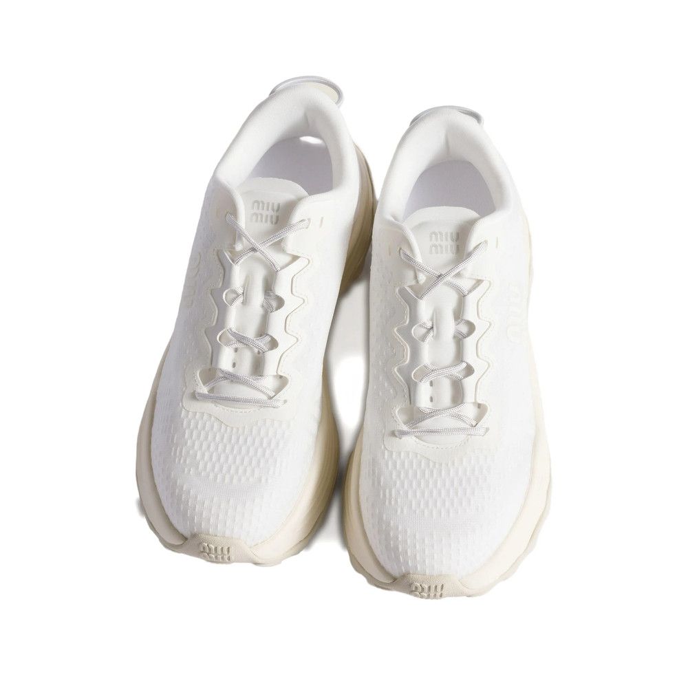 Miu Miu Miu Miu WHITE Trainers Size US 6 / IT 36 - 2 Thumbnail
