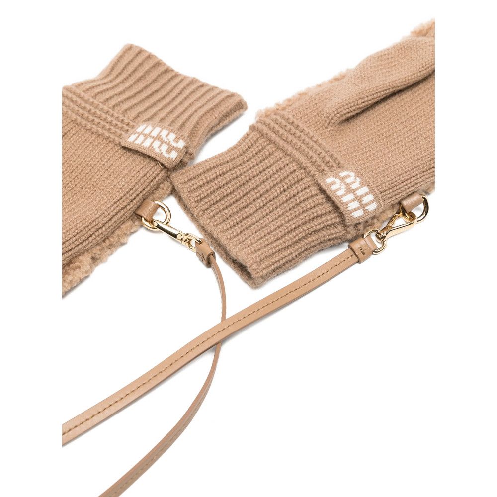 Miu Miu Miu Miu NEUTRALS Gloves Size ONE SIZE - 3 Thumbnail