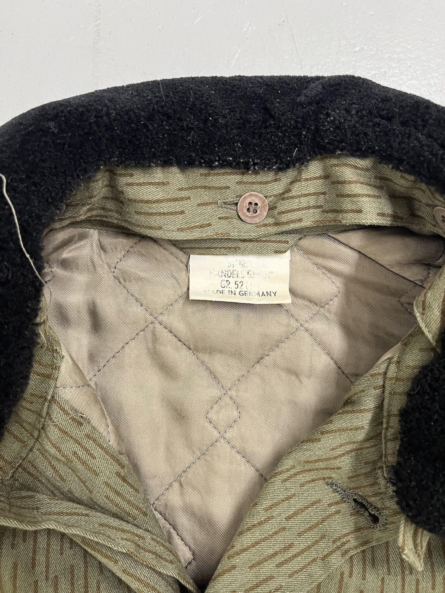 Vintage Vintage German Strichtarn Rain Camo Quilted Field Coat Size 52 Size US M / EU 48-50 / 2 - 2 Thumbnail