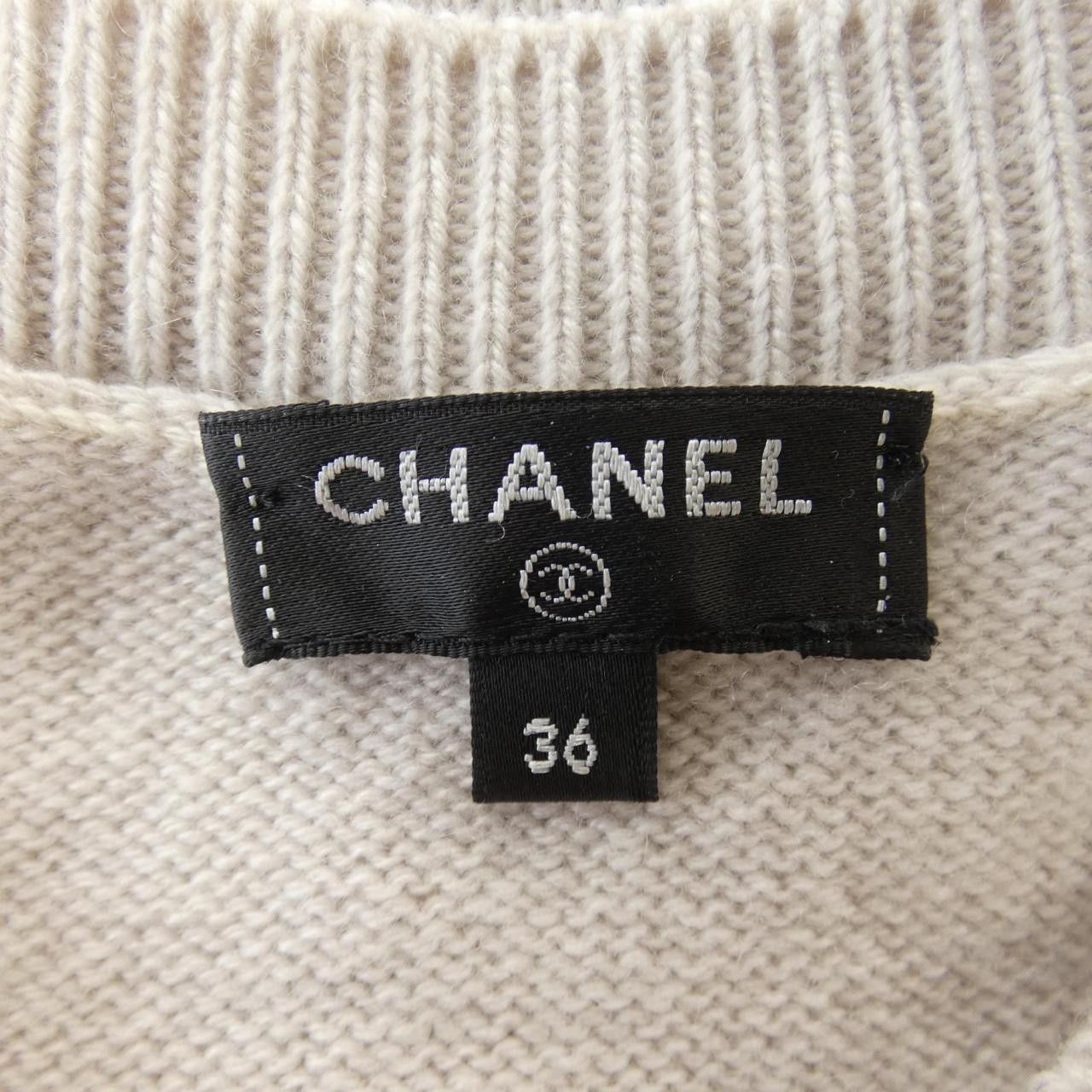 Chanel Chanel Chanel P55371K07273 100% Cashmere Knit Others Tops P55371K07273 DUTY FREE for USA Size ONE SIZE - 4 Thumbnail