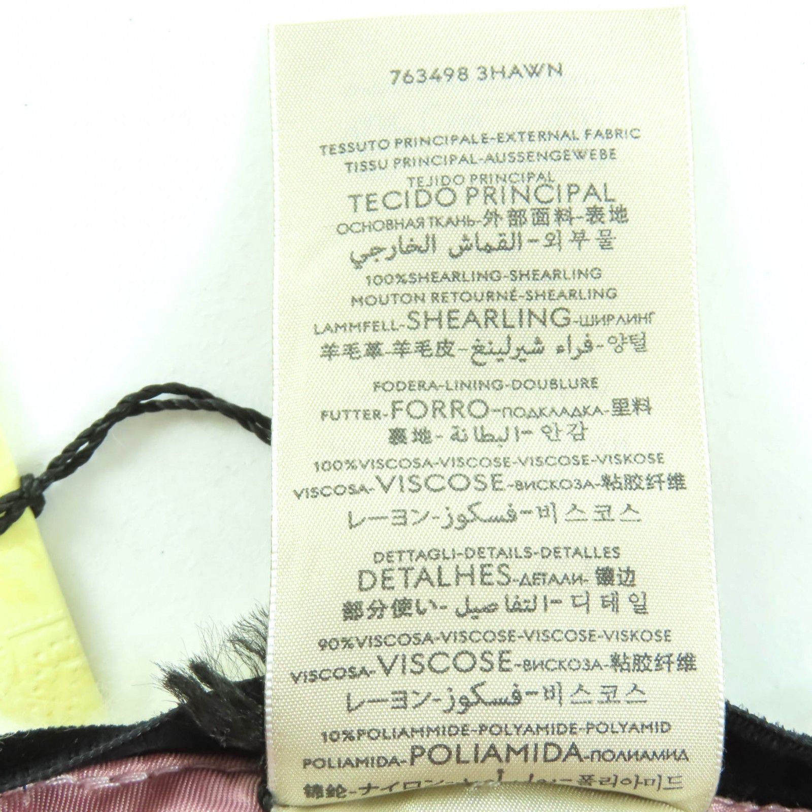Gucci Gucci Gucci GGMetal Lamb Fur Hat Natural Material Hats 763498 DUTY FREE for USA Size ONE SIZE - 10 Thumbnail
