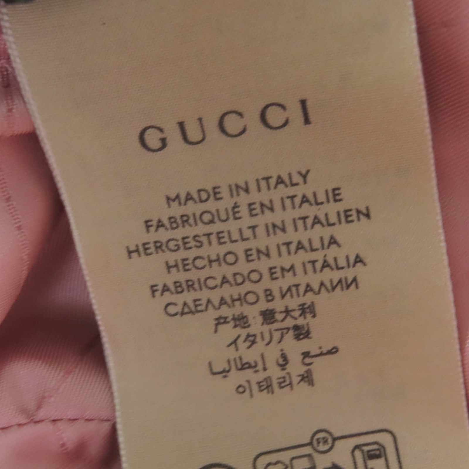 Gucci Gucci Gucci GGMetal Lamb Fur Hat Natural Material Hats 763498 DUTY FREE for USA Size ONE SIZE - 9 Thumbnail
