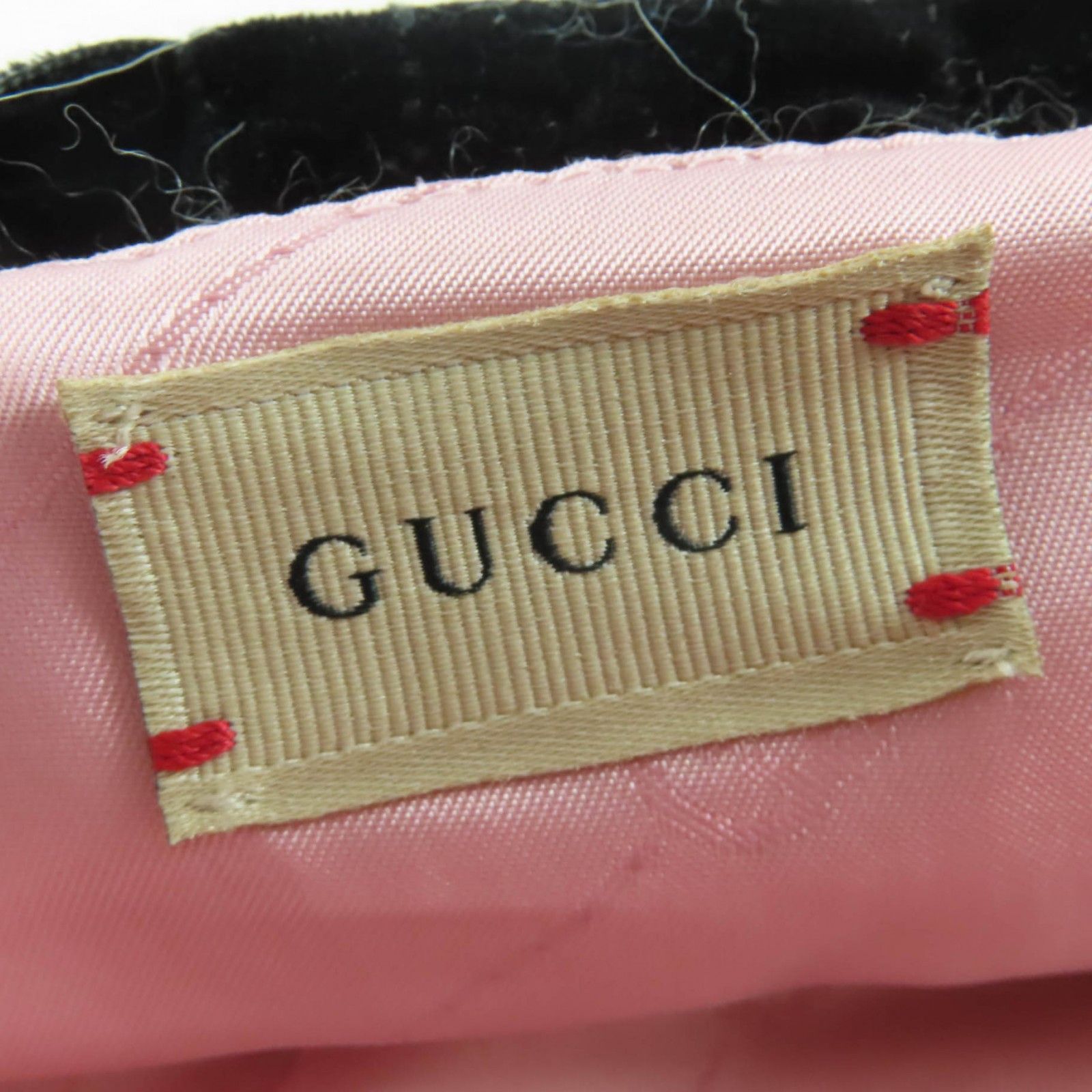 Gucci Gucci Gucci GGMetal Lamb Fur Hat Natural Material Hats 763498 DUTY FREE for USA Size ONE SIZE - 8 Thumbnail