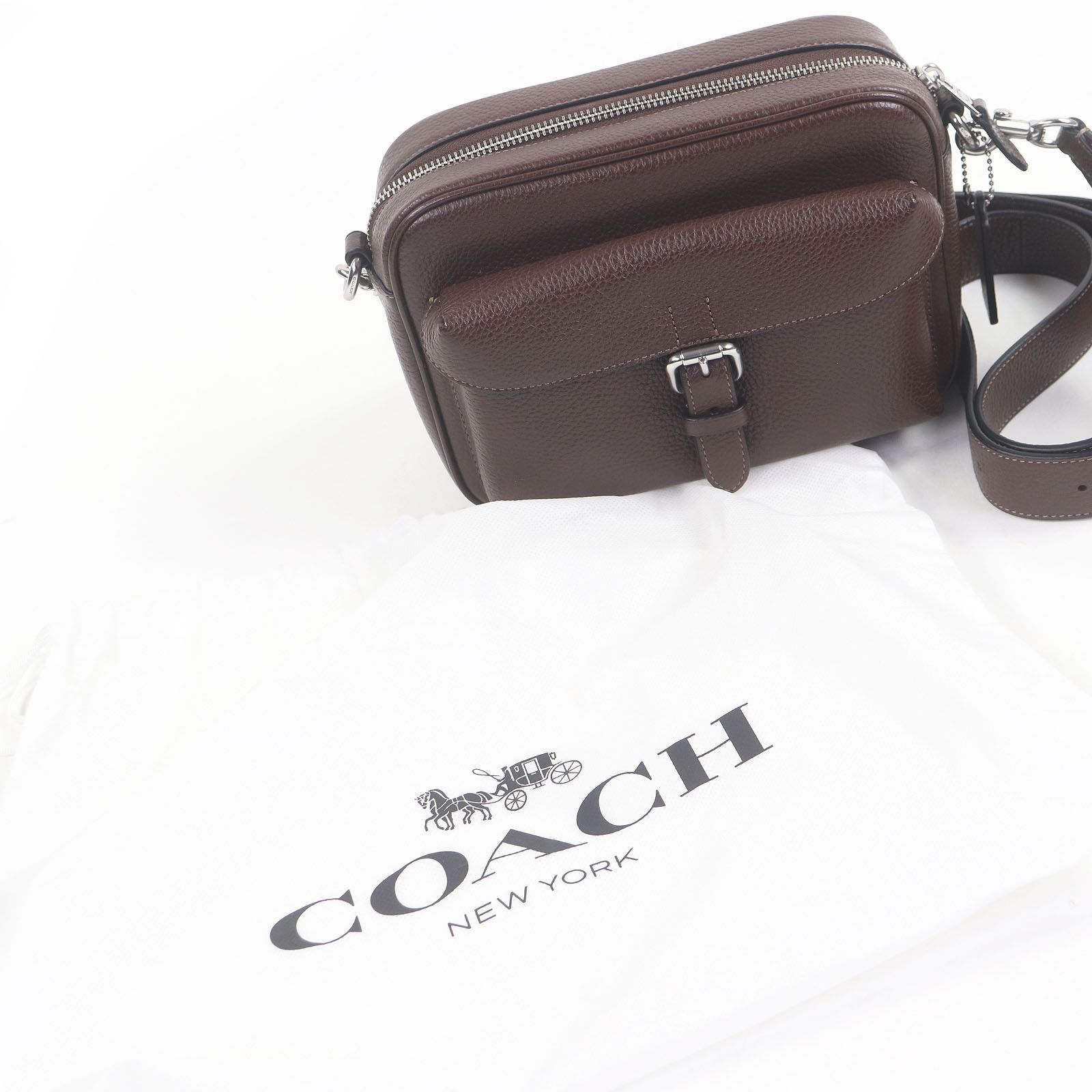Coach Coach COACH Warner Cross Sling Refined Pebble Leather Shoulder Bag Leather Shoulder Bag 13711 DUTY FREE for USA Size ONE SIZE - 2 Thumbnail