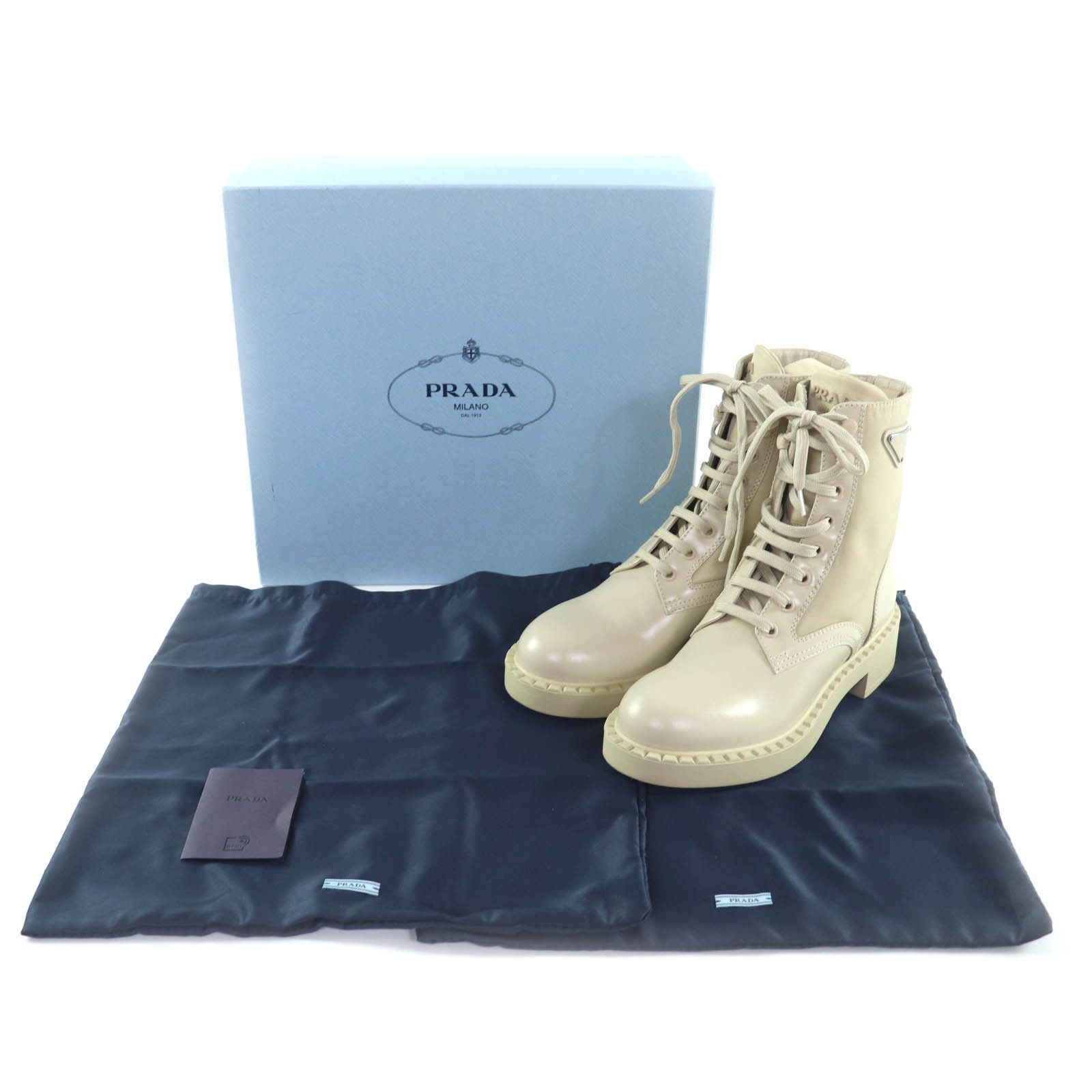 Prada Prada Prada Short Boots Leather Boots Leather Shoes 1T782M DUTY FREE for USA Size ONE SIZE - 2 Thumbnail